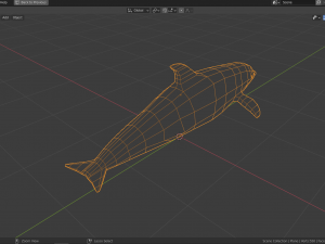 cartoon dolphin 3D Model