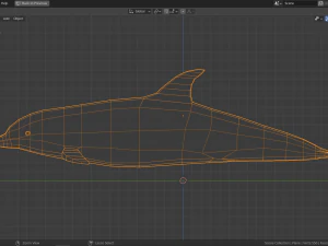 cartoon dolphin 3D Model