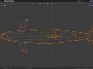 cartoon dolphin 3D Model
