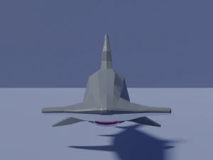 cartoon hammerhead shark 3D Model