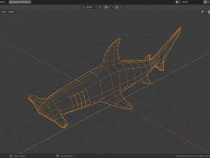 cartoon hammerhead shark 3D Модель