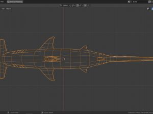 cartoon hammerhead shark 3D Модель