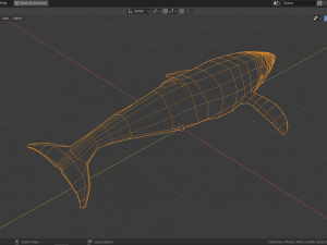 cartoon humpback whale 3D मॉडल