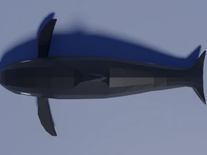 cartoon killer whale 3D Model