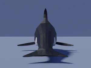 cartoon killer whale 3D Model