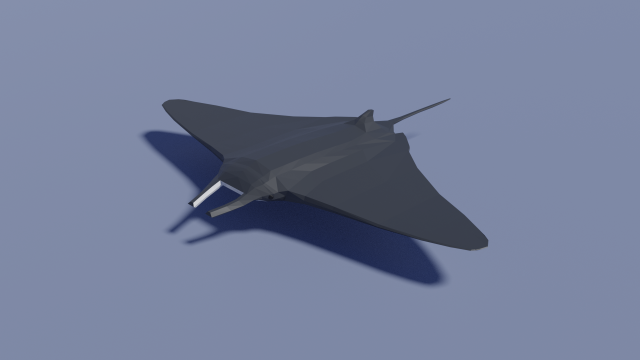 cartoon manta ray Model 3D .c4d .max .obj .3ds .fbx .stl .blend