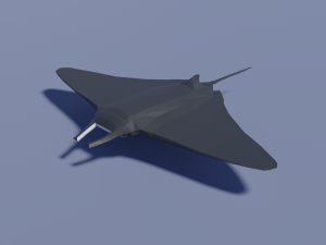 cartoon manta ray 3D 모델