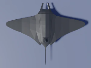 cartoon manta ray 3D Model