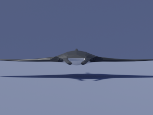 cartoon manta ray Model 3D