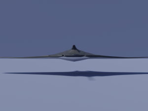 cartoon manta ray Model 3D