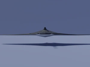 cartoon manta ray 3D Model