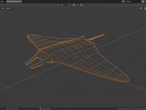 cartoon manta ray Model 3D