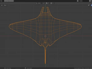 cartoon manta ray 3D Model
