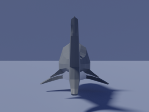 cartoon shark Modelo 3D