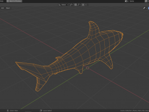 cartoon shark Modelo 3D