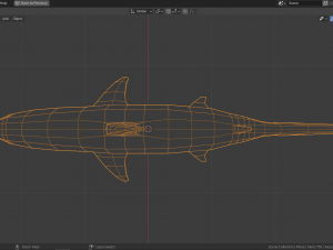 cartoon shark Modelo 3D