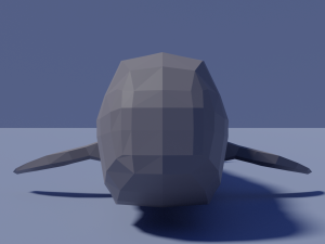 cartoon sperm whale 3D Модель