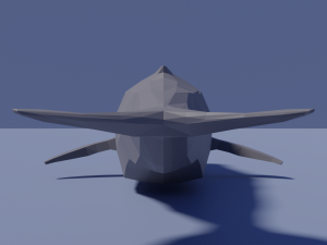 cartoon sperm whale 3D Модель