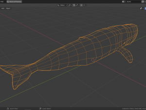 cartoon sperm whale 3D Модель