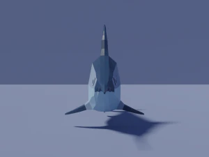 cartoon swordfish 3D Model