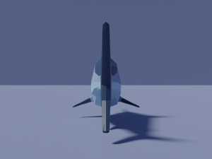 cartoon swordfish Model 3D