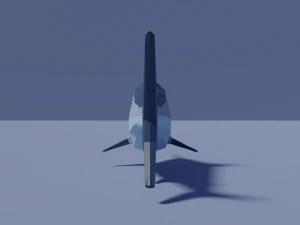 cartoon swordfish 3D Model