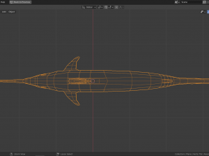 cartoon swordfish Model 3D