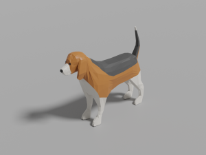 cartoon beagle 3D Model