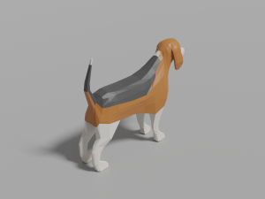 cartoon beagle 3D Model