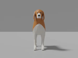 卡通小猎犬 3D 模型