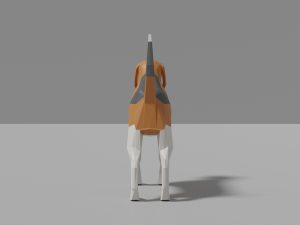 cartoon beagle 3D Model