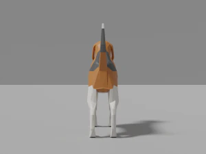 卡通小猎犬 3D 模型