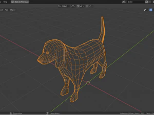 卡通小猎犬 3D 模型