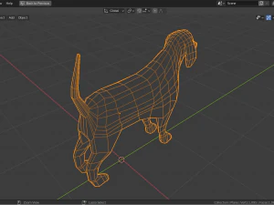 卡通小猎犬 3D 模型