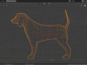 卡通小猎犬 3D 模型