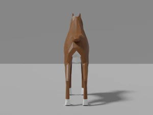 cartoon boxer dog 3D Model