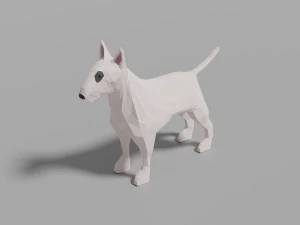 만화 불 테리어 3D 모델