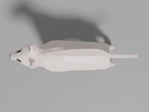 cartoon bull terrier 3D Model