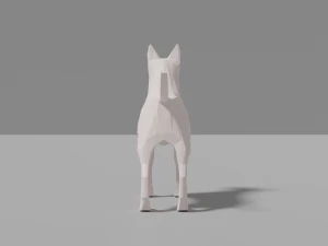 cartoon bull terrier 3D Model