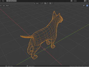 cartoon bull terrier 3D Model