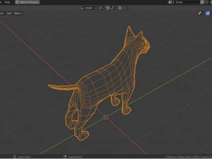 cartoon bull terrier 3D Model