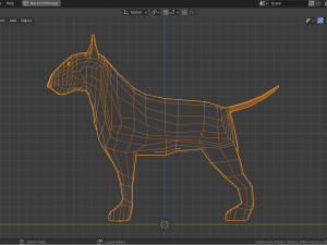 cartoon bull terrier 3D Model