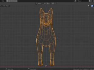 cartoon bull terrier 3D Model