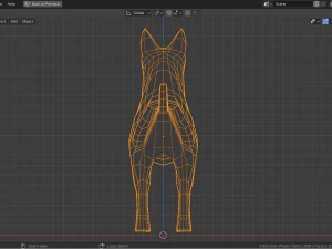 cartoon bull terrier 3D Model