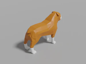 cartoon bulldog 3D Model