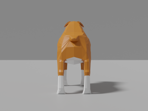 cartoon bulldog 3D मॉडल