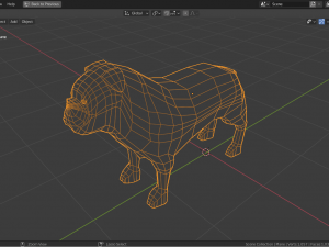 cartoon bulldog 3D मॉडल