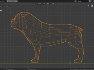 cartoon bulldog 3D मॉडल