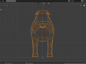 cartoon bulldog 3D Model