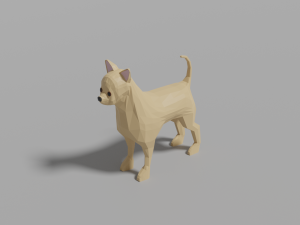 cartoon chihuahua 3D Model